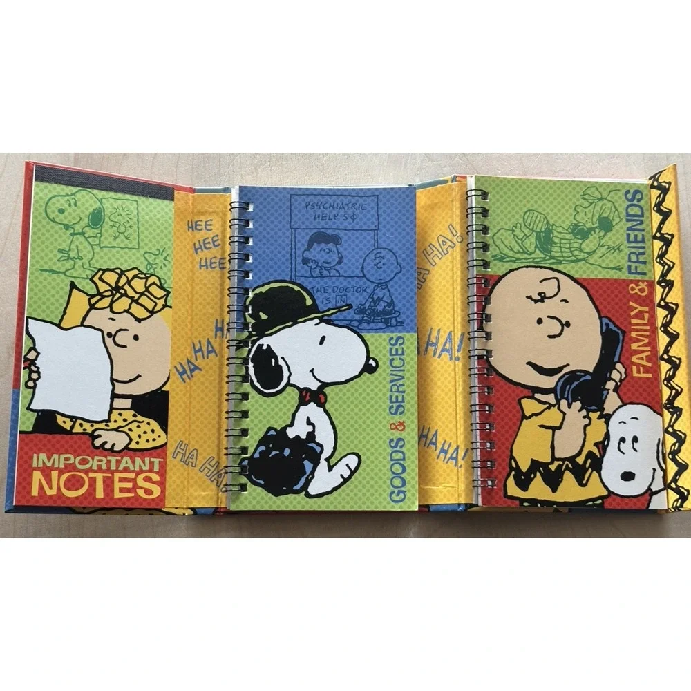 Vtg Peanuts Snoopy Charlie Brown Address Book Unused Hallmark Woodstock